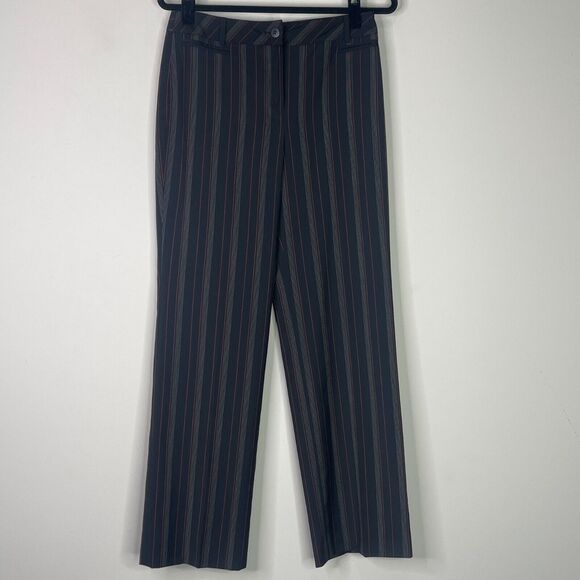 LOFT Laura Striped Wool Blend Pants Women's Size 4 - Picture 9 of 9
